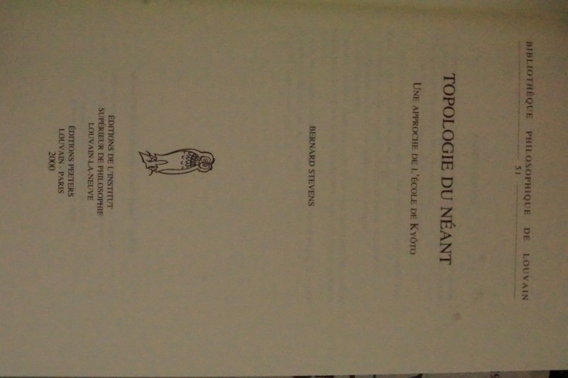 Topologie du Néant