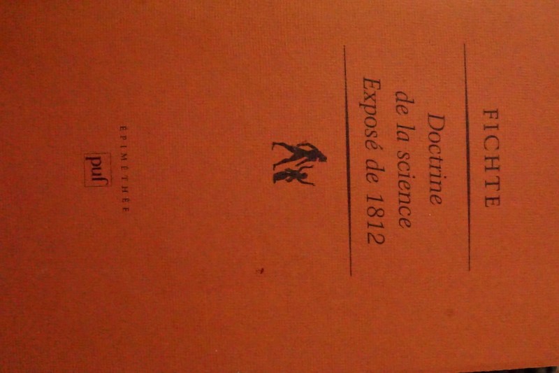 Doctrine de la science Exposé de 1812