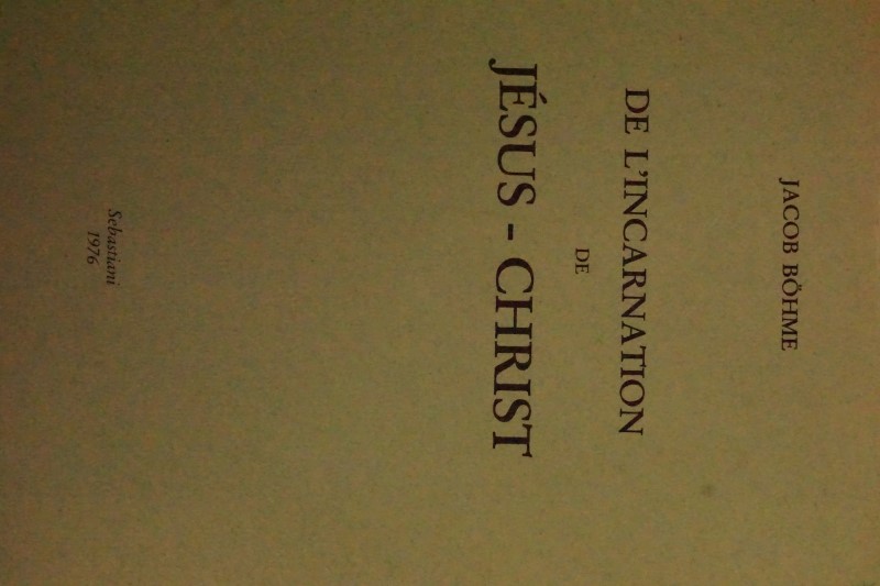 De l`Incarnation de Jésus-Christ
