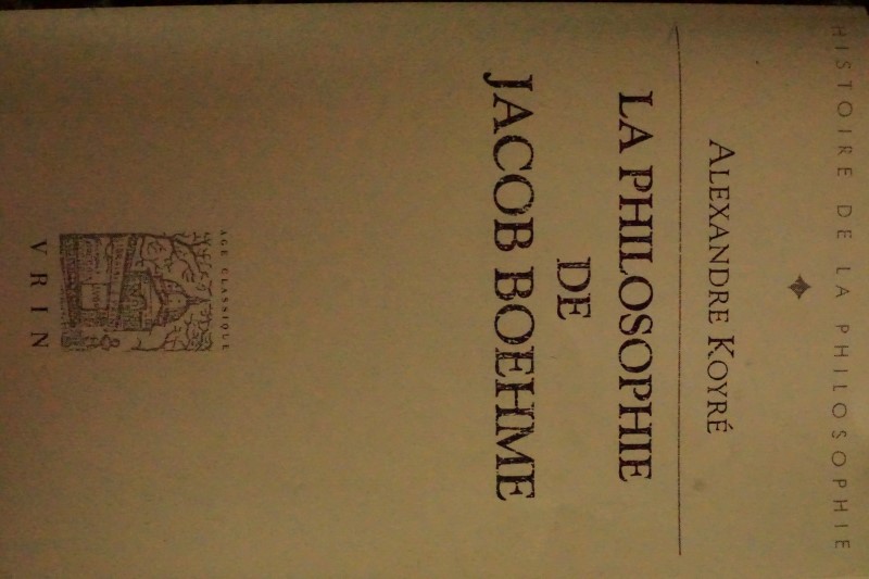La Philosophie de Jacob Boehme