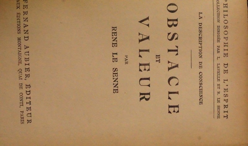 Obstacle et Valeur