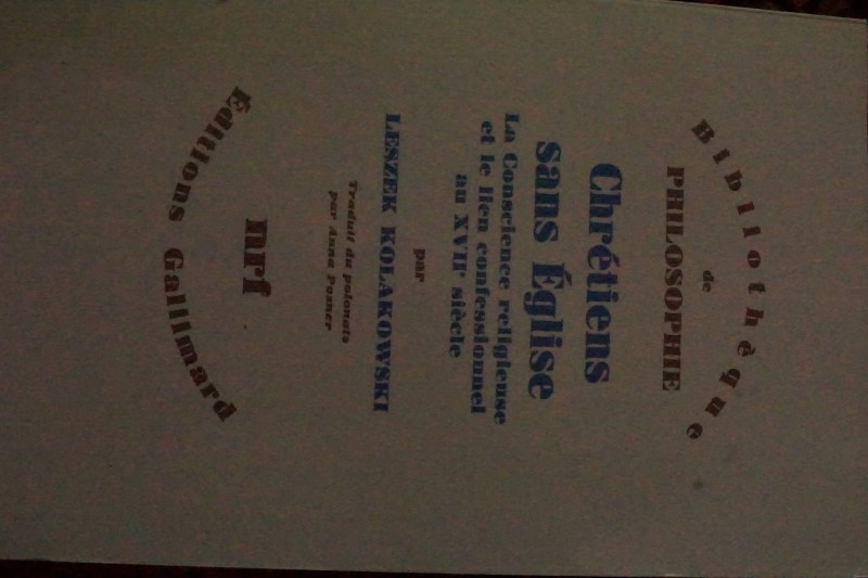 Chrétiens sans Église