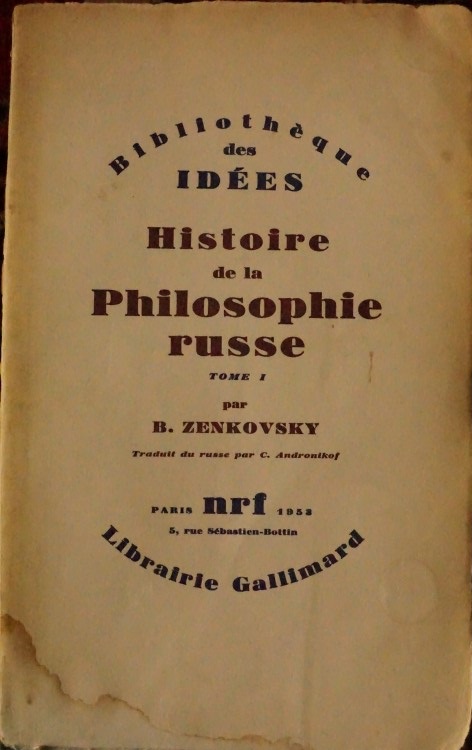 Histoire de la Philosophie Russe
