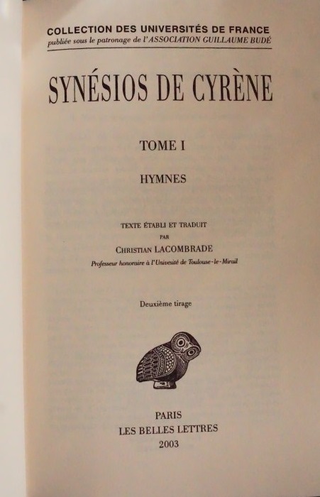 Synéos de Cyrène - Hymnes