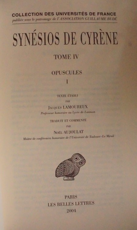 Synéos de Cyrène - Opuscules