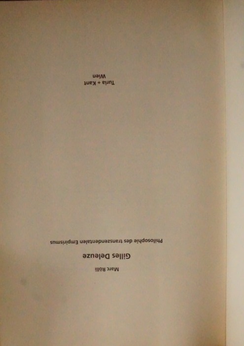 Philosophie des tranzendentalen Empirismus