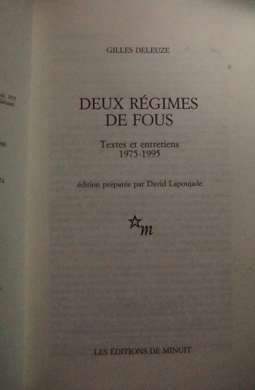 Deux Régimes de Fous