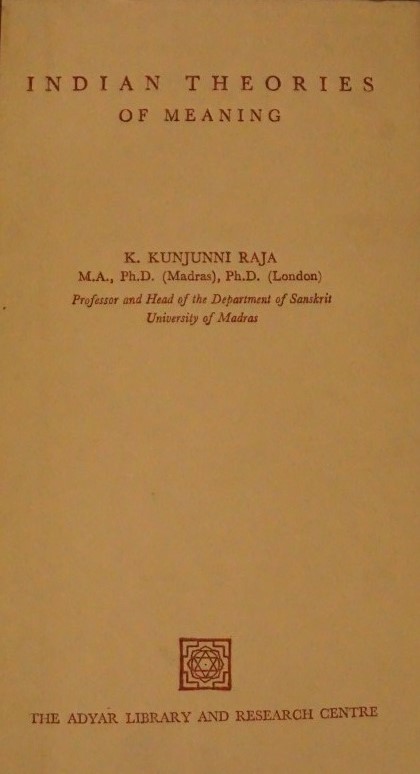 Indian Theories of Meaning 
