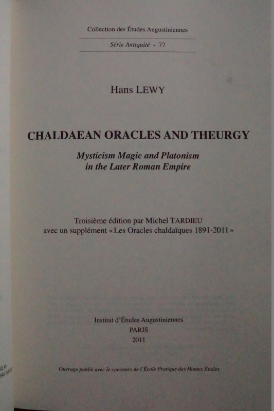 Chaldaean Oracles and Theurgy