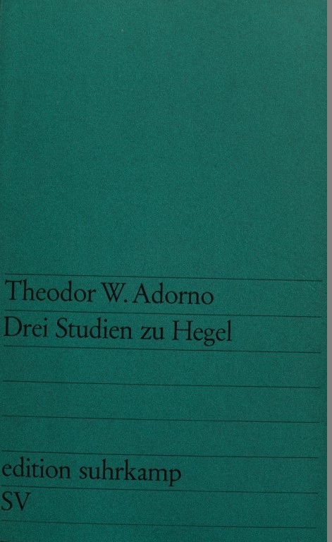 Drei Studien zu Hegel