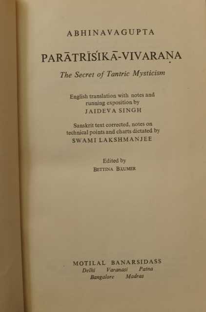 Paratrisika-Vivarana