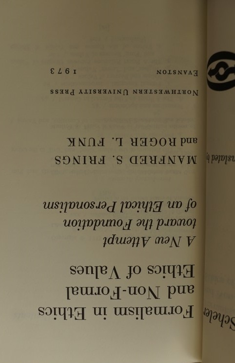 Formalism in Ethics and Non-Formal Ethics of Values
