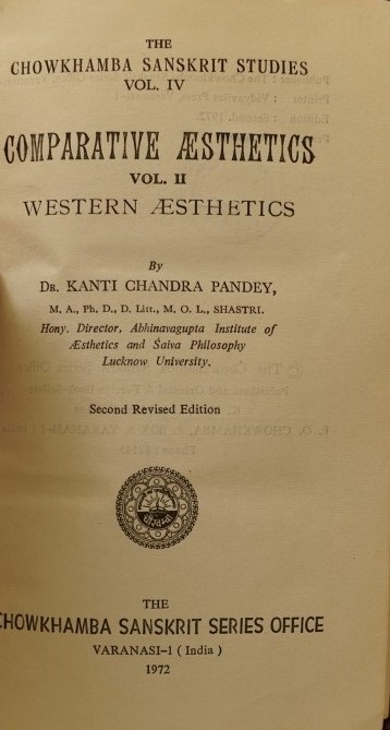 Comparative Aesthetics Vol. II Western Aesthetics
