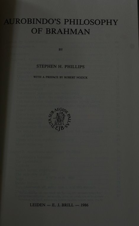 Aurobindo's Philosophy of Brahman