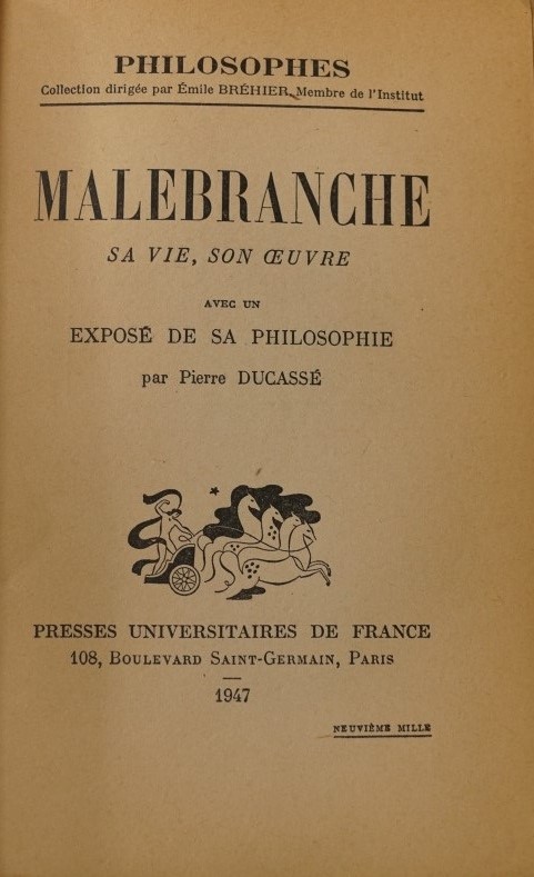 Philosophes - Malebranche