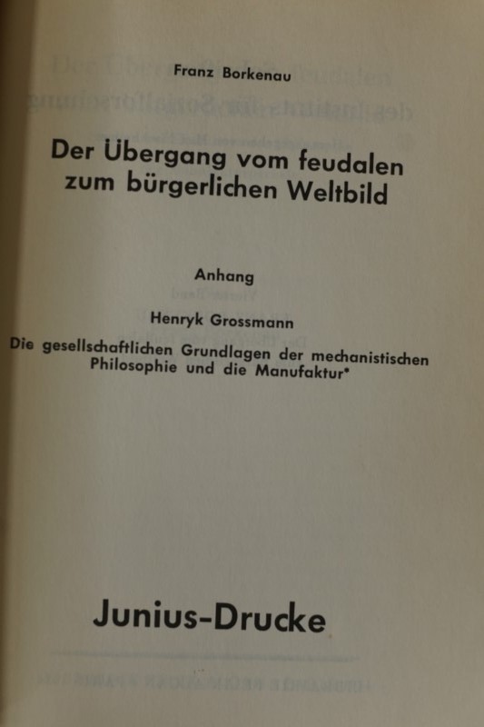 Der Übergang vom feudalen zum bürgerlichen Weltbild