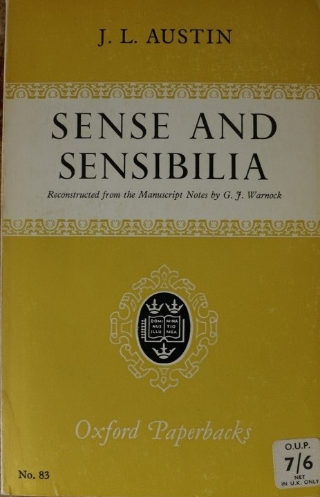 Sense and Sensibilia
