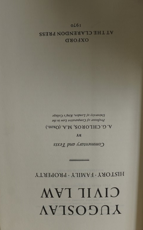 Yugoslav Civil Law