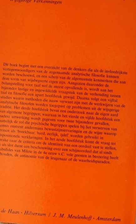 Proeven van Analytisch Filosoferen