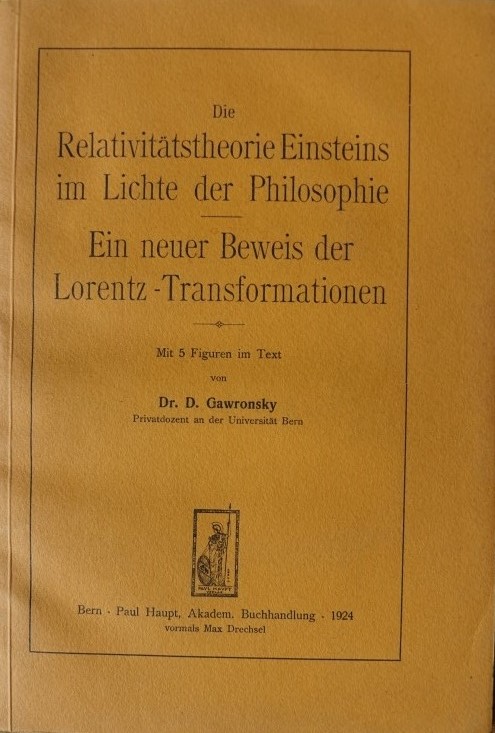 Die Relativitätstheorie Euinsteins im Lichte der Philosophie