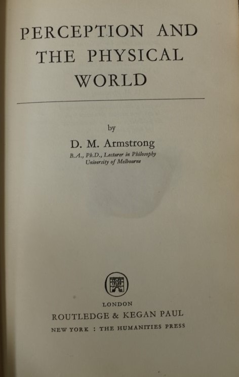 Perception and the Physical World