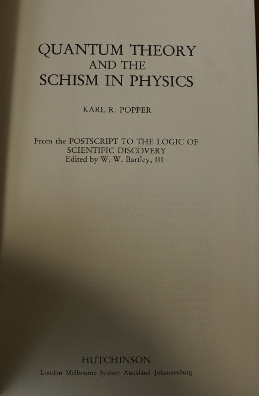 Quantum Theory and the Schism in Physics