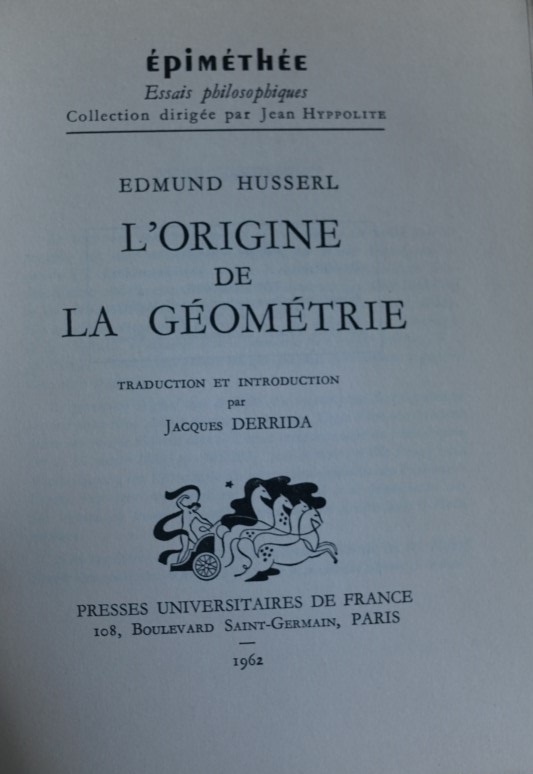 L`Origine de la Géométrie 