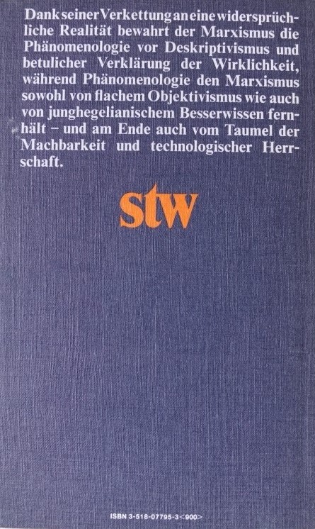 Phänomenologie und Marxismus 