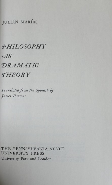 Philosophy as Dramatic Theory