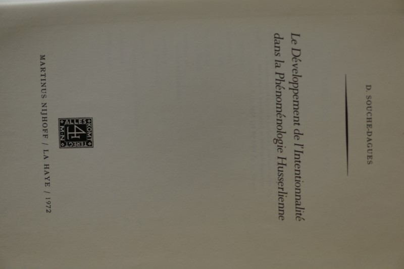 Le Développement de l'Intentionnalité dans la Phénoménologie Husserlienne