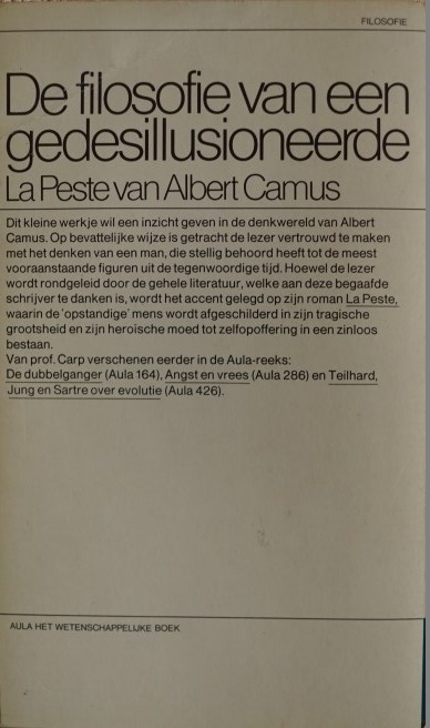 De filosofie van een gedesillusioneerde - La Peste van Albert Camus
