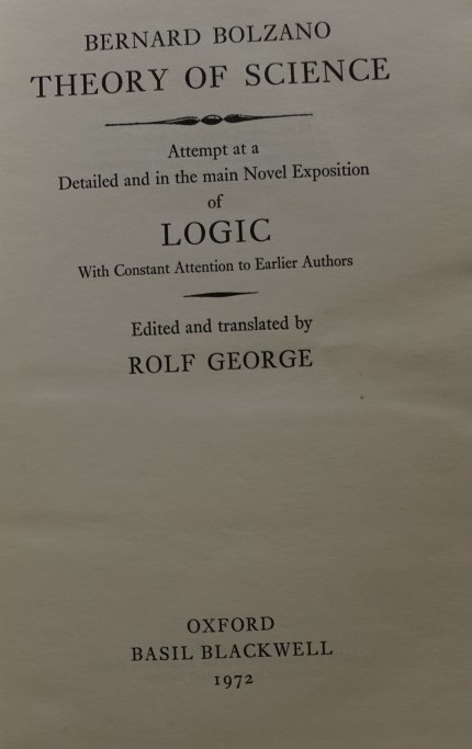 Theory of Science