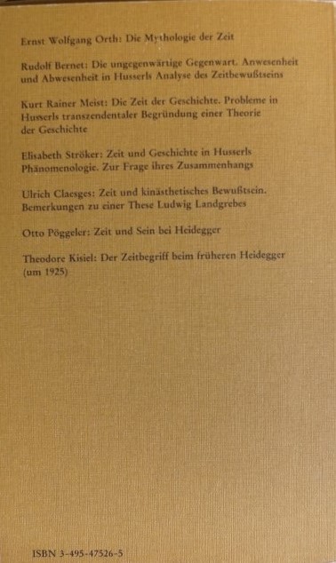 Zeit und Zeitlichkeit bei Husserl und Heidegger