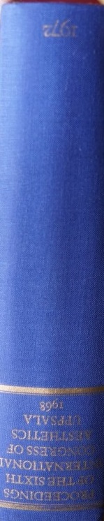Proceedings of the sixth international congress of Aesthetics 1968