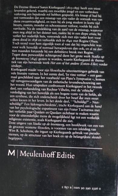 Soren Kierkegaard - Stadia op de levensweg II
