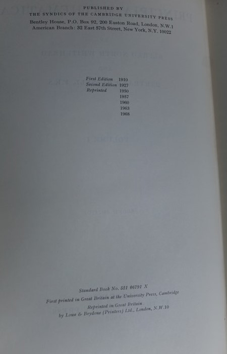 Principa Mathemetica