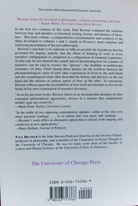 Time and Narrative Volume 3