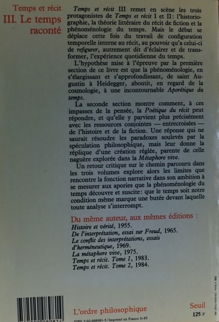 Le temps raconté 
