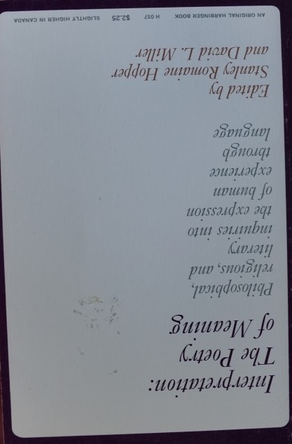 Interpretation: The Poerty of Meaning