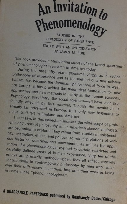An Invitation to Phenomenology