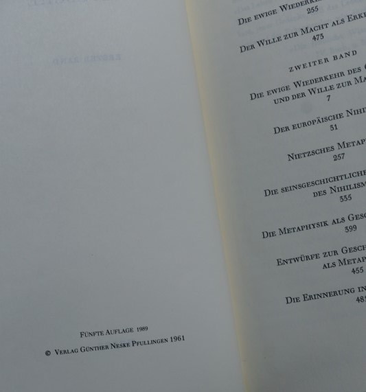 Nietzsche I and II