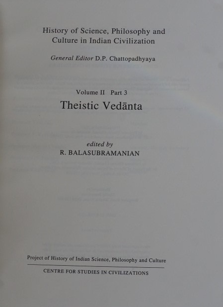 History of Science, Philosophy and Culture in Indian Civilisation