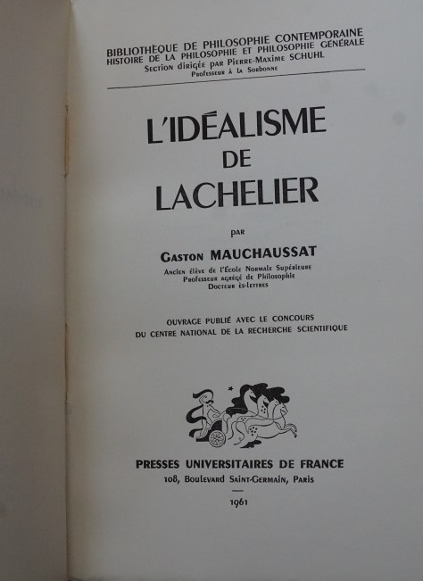 L`Idealisme de Lachelier