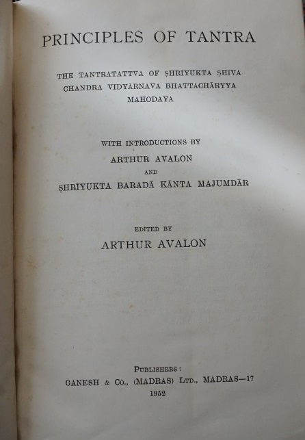 Principles Of Tantra (Tantra Tattva)